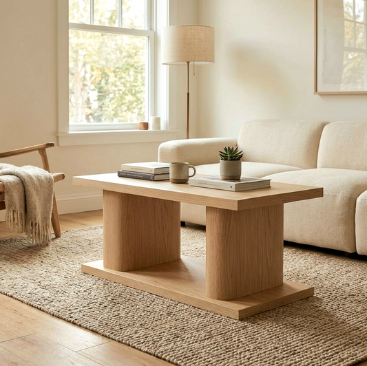 Mesa solid wood coffee table in Hard Maple – light tone variant – Artisan & Sons