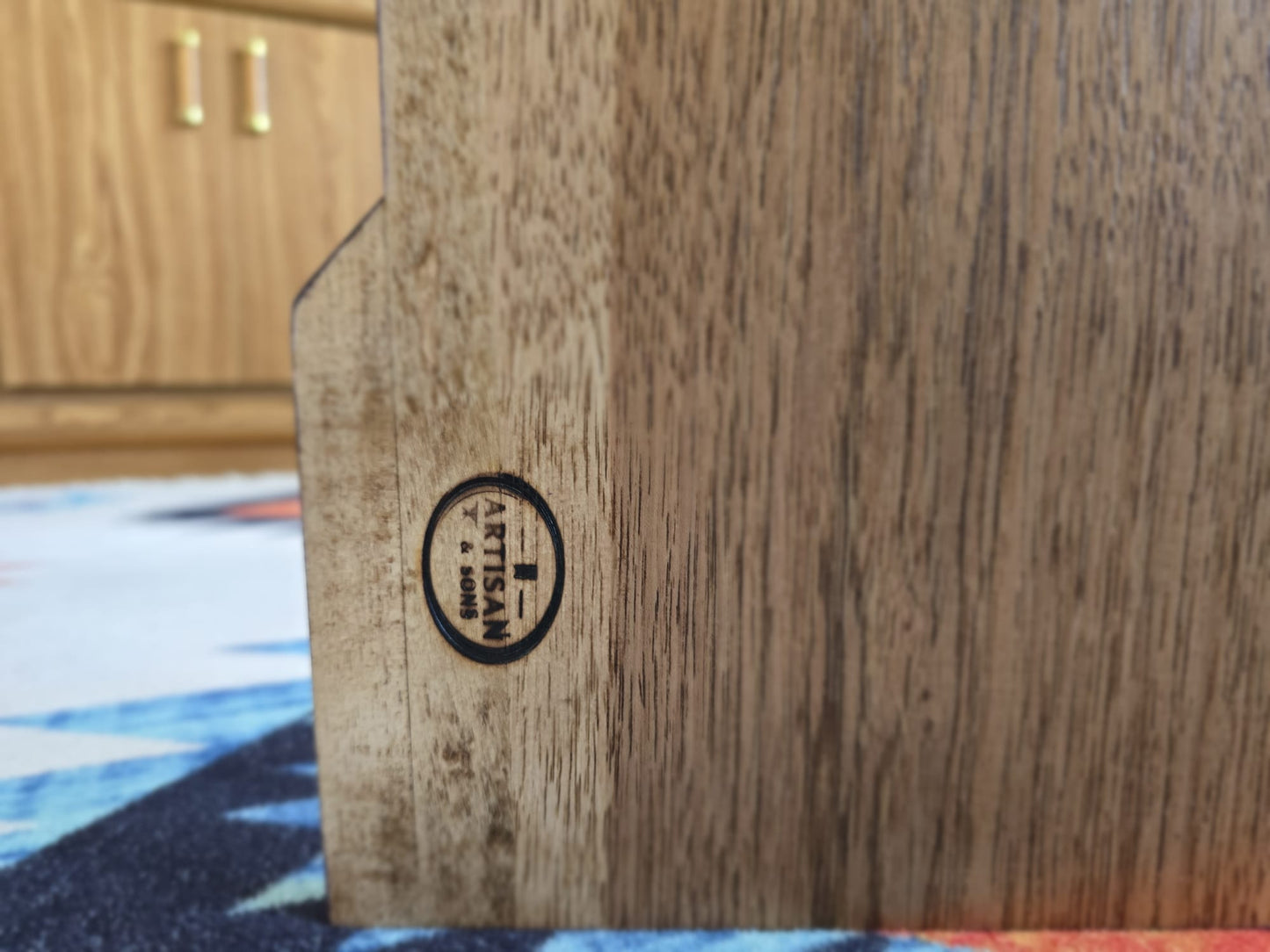 Harp End Table Handcrafted With Solid Wood 26" | 6 Wood Options