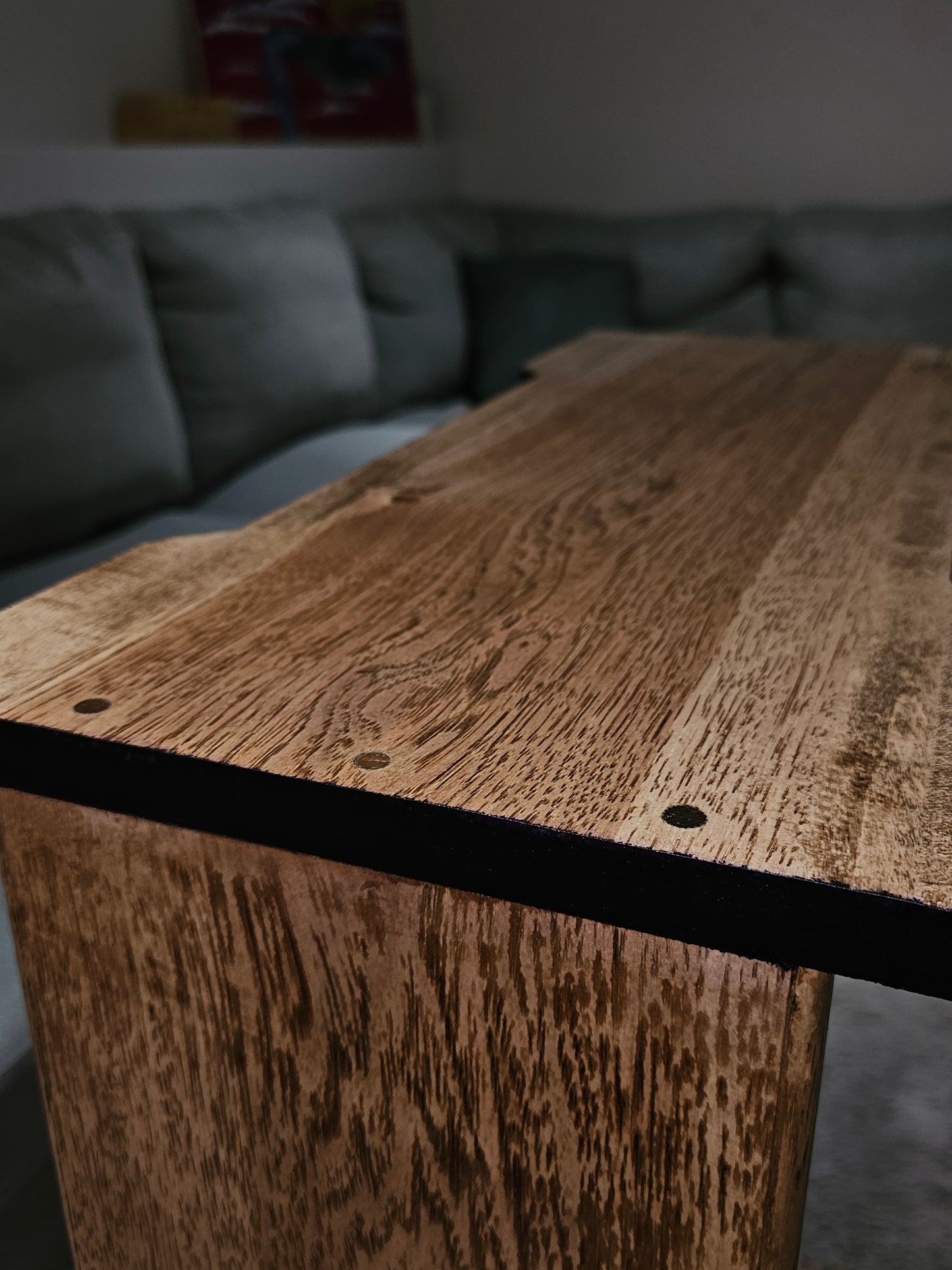 Harp End Table Handcrafted With Solid Wood 26" | 6 Wood Options